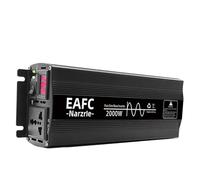 EAFC 2000W 12v 220v, Power Inverter di Potenza 2000W DC 12V AC 230V Invertitore di Corrente con 2 Porte USB 2.4A, Trasformatore per Auto Camper tablet phone fan Computer mini TV