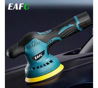 EAFC Lucidatrice Wireless per Auto 12V 5 pollici 2800-5500RPM Lucidatrice per Ceretta Automatica con Tamponi di Lana in Spugna Strumento per Ceretta per Auto