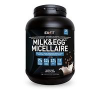 EAFIT Milk Egg 95 Micellaire 750 g - Gusto Cafe - Massa Muscolare a Secco - Proteine della Caseina - Culturismo - Mantenimento della massa Muscolare - Assimilazione Lenta - 25 porzioni