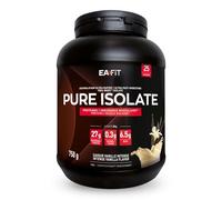EAFIT Proteine in Polvere Isolate 750g |Vaniglia| Pure Whey Proteine Isolate| 27g di protein e 6,5 g di BCAA per porzione | Basso zuccheri e grassi |Per aumento della massa muscolare