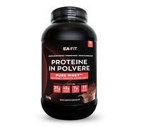 EAFIT Proteine in Polvere Whey 2,2kg Gusto Doppio Cioccolato |30g per Shaker Proteine | Whey Protein Concentrate e Isolate | BCAA + L-Glutammina + Taurina | Integratore per Massa Muscolare|11Vitamine