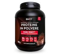 EAFIT Proteine in Polvere Whey - 850g Gusto Cioccolato - 30g per Shaker Proteine - Integratore ad Alto Contenuto Proteico - Siero di Latte per Massa Muscolare - Mass Gainer per Sportivi