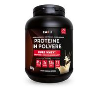 EAFIT Proteine in Polvere Whey - 850g Gusto Vaniglia - 31g per Shaker Proteine - Integratore ad Alto Contenuto Proteico - Siero di Latte per Massa Muscolare - Mass Gainer per Sportivi