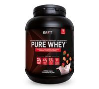 Eafit Pure Whey Proteine in Polvere - Fragola 750 g - Crescita Muscolare - Rapida Assimilazione - Contiene Aminoacidi ed Enzimi Digestivi - Complesso HIGH AMINO - Certificato Anti-doping