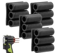 Eagerlyous/Forcipower - Universal Self-Adhesive Drill Bit Gripper, Drill Bit Holder Tool for Impact Driver. Quick Change on The Side of Your Power Drill or Driver (4pcs)