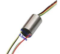 EAGHADEK Accessori per Giocattoli 1PCS RC Fotografia Aerea Drone Mini Conduttivo Slipring Dia.5.5/6mm 4CH 1A Ripresa Giunto Cardanico 360° Stabilizzatore palmare Slip Ring(Dia 5.5mm 4CH)