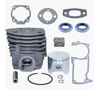 EAGHADEK Accessori per Utensili Kit paraolio per Cuscinetto Perno Anello pistone Cilindro Placcato da 46 mm Compatibile con Motosega Husqvarna 51 55 Rancher #503609171,503 60 91-71