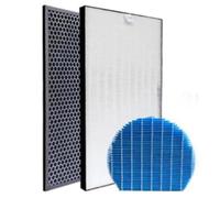 EAGHADEK Strumenti compatibili con 3 Pezzi Adatti per Compatibile con Filtro purificatore d'Aria Sharp KC-D50 KC-E50 KC-F50 Filtro HEPA Filtro a Carbone Attivo
