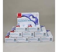 EAGLE (10 Scatole, 100 Guanti Ogni ) Sensibile Nitrile Esami Guanti Sz M Blu