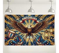 Eagle 250th Celebration Sfondo Vintage Retro America Theme Party Decorations, Giorno dell'Indipendenza Independence Day Indoor/Outdoor Photo Sfondo Forniture 180 x 109 cm