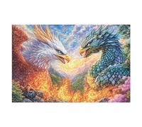 Eagle And Dragon at Dusk with Birds Puzzle 1000 Pezzi Gioco Educativo Intelligente Happy Time Per Ragazzi Creatività E Logica Idea Regalo Natale Per Famiglia 1000 PCS