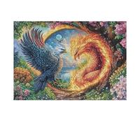 Eagle And Phoenix in Magic Confrontation Puzzle 300 Pezzi Per Lui Amici E Colleghi Happy Time Rompicapo Sfida Impossibile Giochi Da Tavolo Serate in Gruppo Regalo Natale 2025 300 PCS