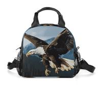 Eagle At Hunting - Borsa termica per il pranzo, da donna, riutilizzabile, a prova di perdite, contenitore per il pranzo di grande capacità, per lavoro, ufficio, picnic, viaggi