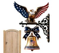 Eagle Bell,1776-2026 Flag Eagle Design Indeependence Day Ornament,250th Door - For Home Porch Garden Enttryway Entrance Terrace Indoor Celebrationss
