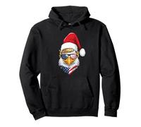 Eagle Christmas USA - Trump Santa Funny Graphic Felpa con Cappuccio