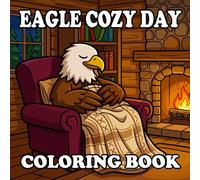 Eagle Coloring Book: Cute Anthropomorphic Eagle Home Life