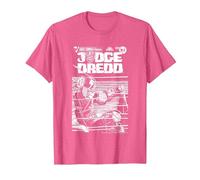 Eagle Comics Giudice Dredd Lawmaster No.8 2000 d.C Maglietta, Uomo, Rosa mélange, 3XL
