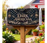 Eagle - Coperture magnetiche per cassette postali, protezione per cassetta postale americana, vintage, montagne con lanterne, per decorazioni esterne, 45,7 x 53,3 cm