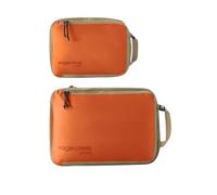 eagle creek Pack-It - Set di cubi isolanti a compressione, per ottimizzare lo spazio dei bagagli, comoda maniglia superiore, cerniere autoriparanti, colore: mandarino, S/M, 2 pezzi