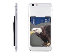 Eagle - Custodia per cellulare, in pelle PU, autoadesiva, adatta per il retro della maggior parte degli smartphone