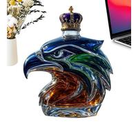 Eagle Decanter, Eagle Shape Wine Bottles, Decorative Empty Jar, Artistic Glass Container, Elegant Tabletop Display Piece, for Home, Wedding, Business, Holiday Gathering, Celebration, Collection