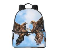 Eagle Fight Sky - Zaino da viaggio leggero con custodia per laptop | Comode cinghie imbottite. Tasche multiple. Ideale per l'uso quotidiano.