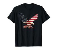 Eagle Flag 4th of July American USA Patriotic Maglietta