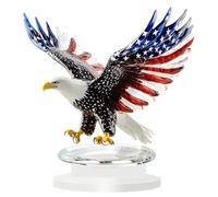 Eagle Flag Desktop Ornament - 2D Patriotic Flag Acrylic Statue, decorazioni decorative per ufficio, Classroom Home Counter Cabinet Cruise RV Travel Party