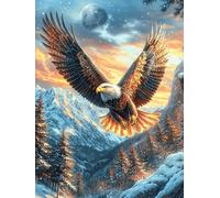 Eagle Flying Over A Mountain Valley Puzzle 500 Pezzi Collezione Arte Impressionista Science Fiction Magical Dream Opere D'arte Famose Rompicapo Rilassante Idea Regalo Per Amanti Dell'arte 500 PCS