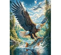 Eagle Flying Over Mountain Valley Rompicapo 1000 Pezzi Difficili Per Adulti Fairy Tale Scenery Cartoon Cartone Riciclato Tema Paesaggi Dettagliati Per Weekend Impegnativi Con Colla Inclusa Qualità Pre