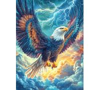 Eagle Flying Over Mountain Valley Rompicapo 1000 Pezzi Impossibile Per Esperti Fairy Tale Scenery Cartoon Cartone Di Alta Qualità Senza Sbavature Per Collezionisti Edizione Limitata Con Poster Incluso