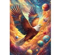 Eagle Flying Over Mountain Valley Rompicapo 1000 Pezzi Puglia Per Adulti Accompany Fairy Tale Cute Cartone Spesso Resistente Per Tempo Libero E Passatempo Da Passatempo Con Poster Incluso Top Vendita