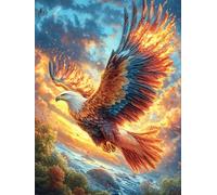 Eagle Flying Over Mountain Valley Rompicapo 300 Pezzi Impossibile Cartone Di Alta Qualità Senza Polvere Fairy Tale Scenery Cartoon Per Sfida Tra Amici Per Serate A Tema Edizione Limitata