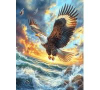 Eagle Flying Over The Ocean Puzzle 500 Pezzi Per Amici E Famiglia in Serata Rompicapo Sfida Creativa Giochi Da Tavolo Relax E Intelligenza Regalo Natale 500 PCS