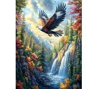Eagle Flying Over Waterfall Puzzle 1000 Pezzi Per Regalo Di Festa Della Nonna Cartone Spesso Paesaggi Floreali Fantástico Cuento De Hadas Animal Per Decorazione Domestica Con Poster Incluso Edizione 5