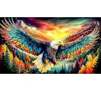 eagle Jigsaw Puzzle impossibili 1000 Pezzi Decorazione per la casa. Giochi di Rilassamento e Intelletto per adulti e ragazzi da 14 anni 38x52cm/1000pcs