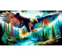 eagle Jigsaw Puzzle impossibili 1000 Pezzi Decorazione per la casa. Rilassamento e Intelletto per adulti e ragazzi da 14 annieagle38x52cm/1000pcs