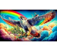 eagle Jigsaw Puzzle Impossible 1000 Pezzi Decorazione per la casa. Giochi di Rilassamento e Intelletto per adulti e ragazzi da 14 annieagle38x26cm/1000pcs