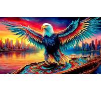 eagle Jigsaw Puzzle Impossible 1000 Pezzi Decorazione per la casa. Giochi di Rilassamento e Intelletto per adulti e ragazzi da 14 annieagle38x26cm/1000pcs
