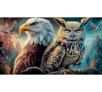 eagle Jigsaw Puzzle Impossible 1000 Pezzi Decorazione per la casa. Rilassamento e Intelletto per adulti e ragazzi da 14 anni 38x26cm/1000pcs