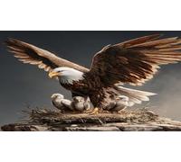eagle Jigsaw Puzzle Impossible 1000Pcs Decorazione per la casa. Rilassamento e Intelletto per adulti e ragazzi da 14 anni 75x50cm/1000pcs