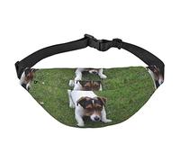 Eagle - Marsupio da viaggio e corsa, grande, alla moda, per sport all'aria aperta, Cani che giocano sul prato, Taglia unica