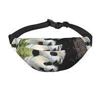 Eagle - Marsupio da viaggio e corsa, grande, alla moda, per sport all'aria aperta, Graziosi panda., Taglia unica