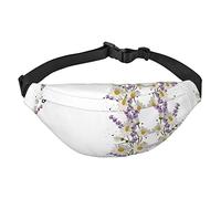 Eagle - Marsupio da viaggio e corsa, grande, alla moda, per sport all'aria aperta, Lavanda e margherite, Taglia unica