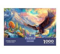 Eagle Nears River with Colorful Fish And Scenery Puzzle Da 1000 Pezzi Eagle Ideale Per Uomini, Donne, Bambini E Anziani 52x38cm/1000pcs