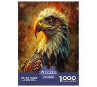 Eagle of Majesty Puzzle 1000 Pezzi Impossibile - Regalo Perfetto 1000 Teile Puzzle Giocattolo Decompressivo Intellettuale Educativo Divertente Gioco Per Famiglie Per La Decorazione Della Casa 38x26cm