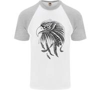 Eagle Ornithologia Uccello Da Prey Maglietta S/S Da Baseball Per Uomo