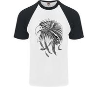Eagle Ornithologia Uccello Da Prey Maglietta S/S Da Baseball Per Uomo