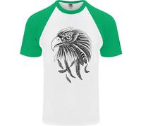 Eagle Ornithologia Uccello Da Prey Maglietta S/S Da Baseball Per Uomo