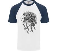 Eagle Ornithologia Uccello Da Prey Maglietta S/S Da Baseball Per Uomo